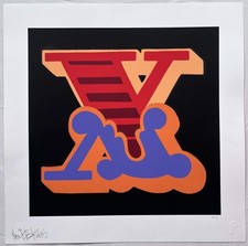 Ben Eine - Letter X (Orange / Purple) (Hors Commerce Edition) - Signed Street Ar