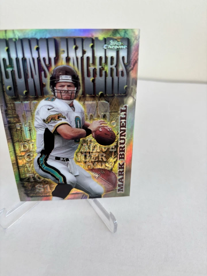 1998 Topps Chrome Seasons Best Mark Brunell Gunslingers Refractor #7 Jaguars NM - Image 4 of 4