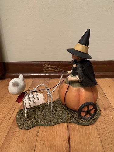 Bethany Lowe SKELLY'S PUMPKIN CARRIAGE RIDE - NICE! TD9077 NEW Halloween Figure - Picture 6 of 8