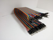 40 Pack 30cm 12'' Row 2.54mm Male / Male Dupont Cable 40 Jumper Wire for Arduino