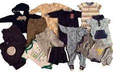 Lot of 14 pcs baby boy clothes 0-3 months Carters HB Gerber burt's bees baby B3
