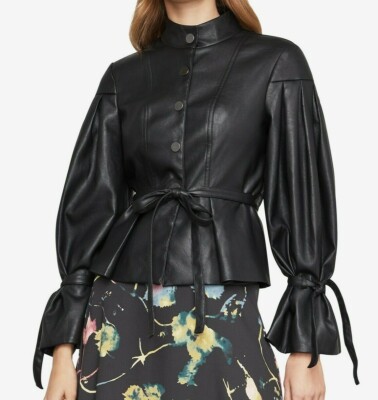bcbg faux leather jacket