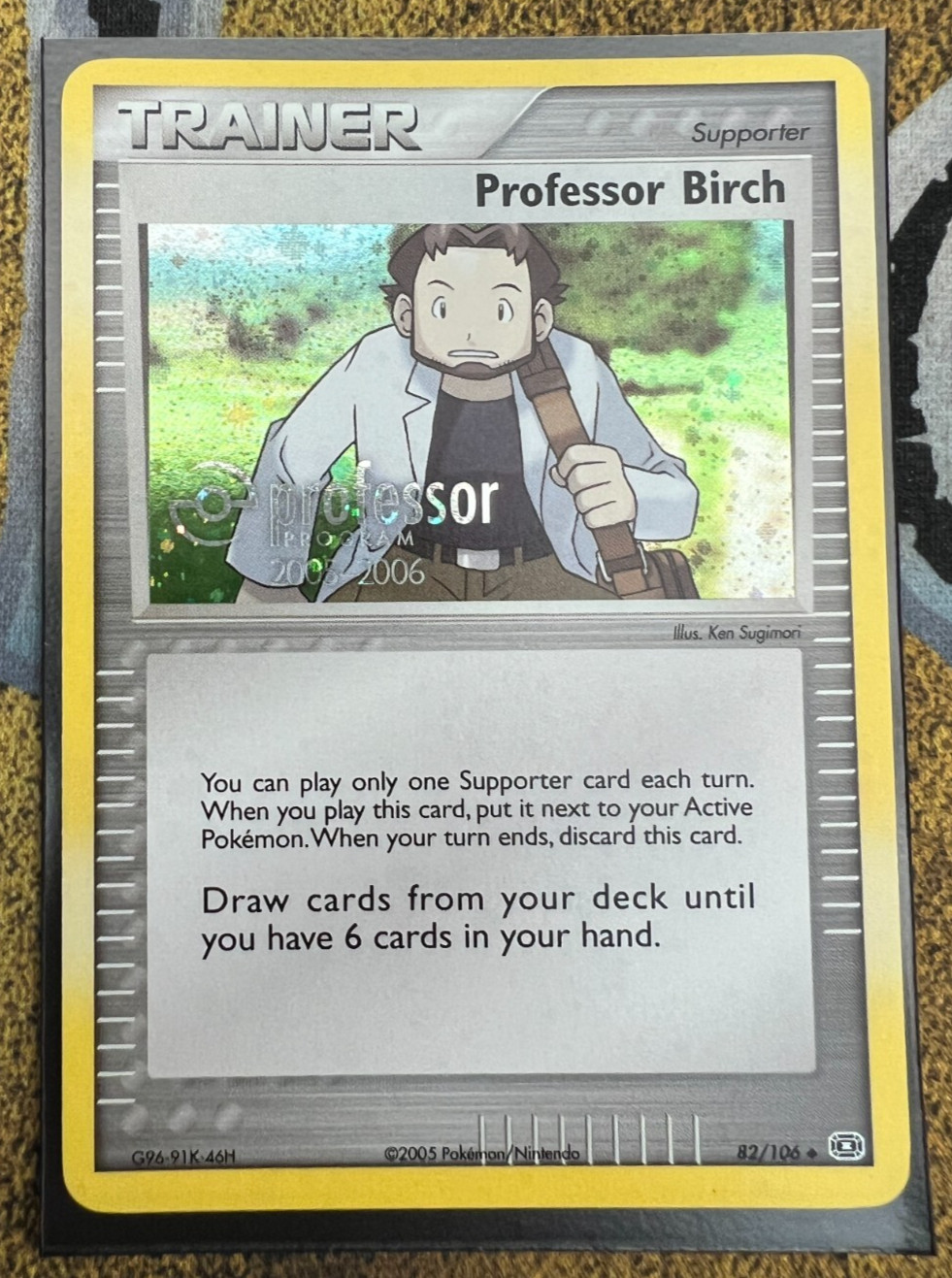 Pokemon Professor Birch 82/106 Professor Program 2004-2005 Promo Holofoil LP
