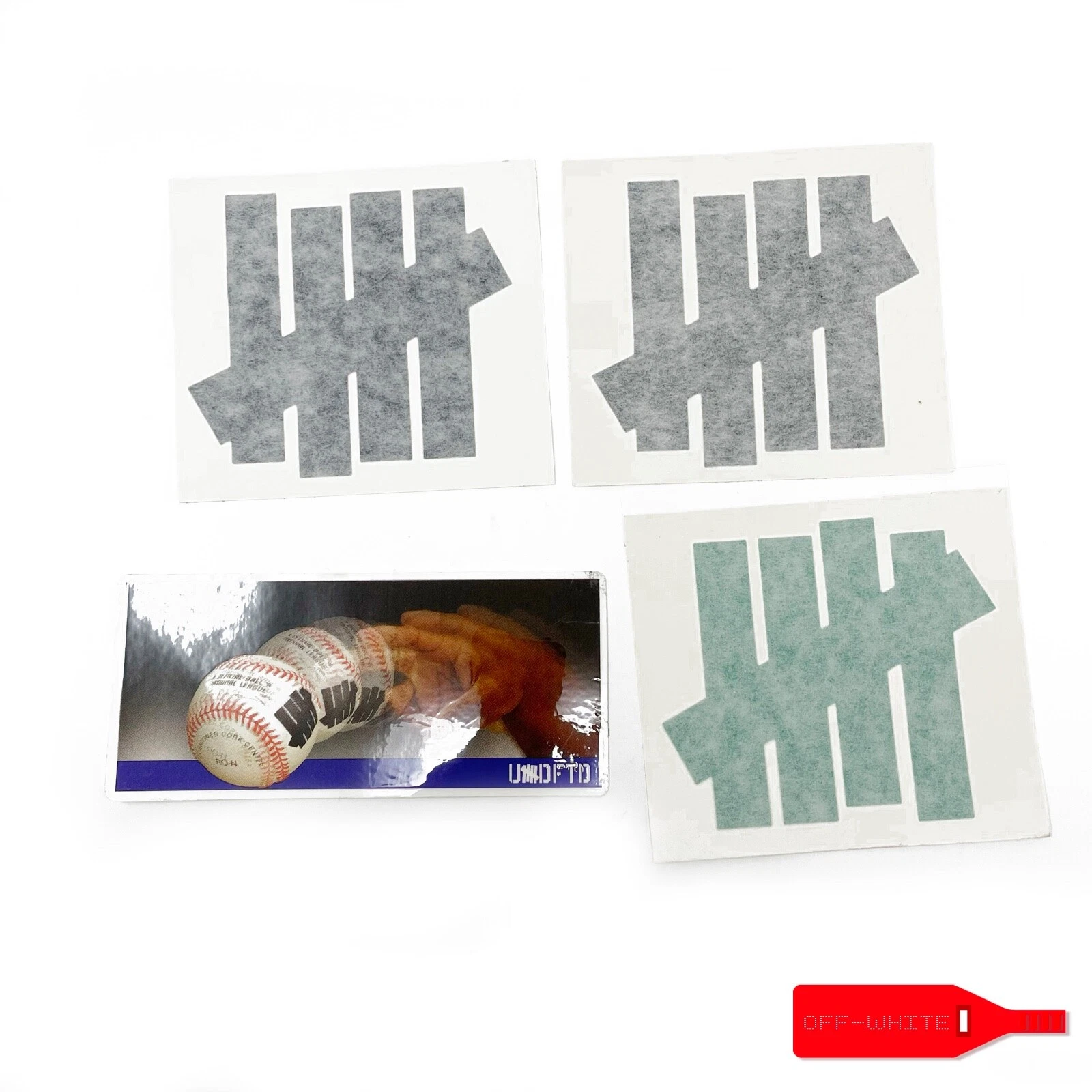 LOT OF 4 UNDEFEATED SNEAKER BOUTIQUE STICKERS DECALS UNDFTD SUPREME