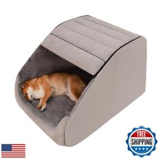 Extra Large Dog Bed House, Cozy Dog House Indoor, Memory Sponge, Plush Dog Ca