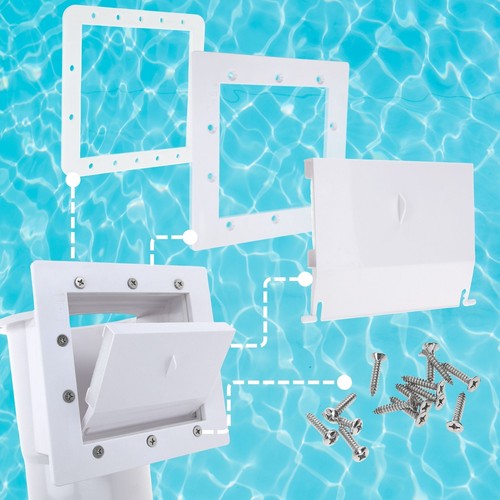 Amapool Pool Einbauskimmer Skimmer komplett Set inkl Einlaufdüse Korb Poolklappe - Bild 4 von 9