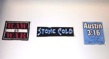 5 sets of 5" decals Stone Cold Steve Austin Wrestling WWE RAW 15 total stickers