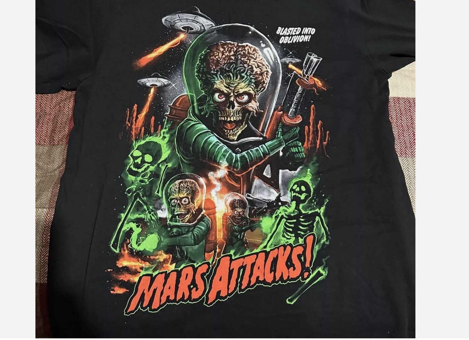 Mars Attacks T Shirt Attacks Attacks basic style 90s short sleeve tee