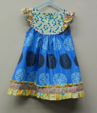 Matilda Jane Platinum Flutter Dress Blue size 2