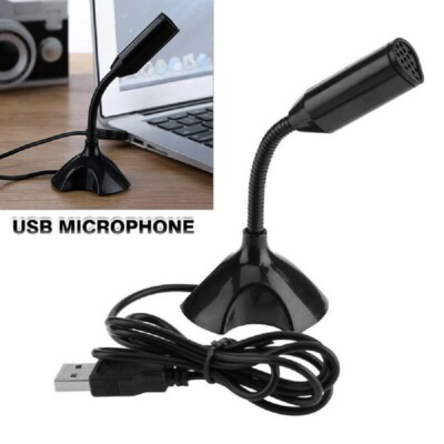 USB Tischmikrofon Mikrofon mit Ständer für Computer PC Live Streaming Studio