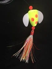 High Percentage Salmon Trolling Flies And Rigs #0 Spin N Glo Spinnie One Pack