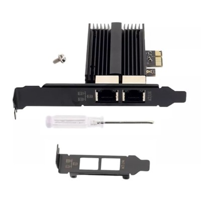 2 RJ45 Port For Intel I226 chip 2.5Gbps PCI-E X1 X4 X8 Ethernet Network Adapter