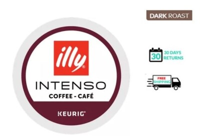    Illy INTENSO Dark Roast Keurig Coffee K-cups 