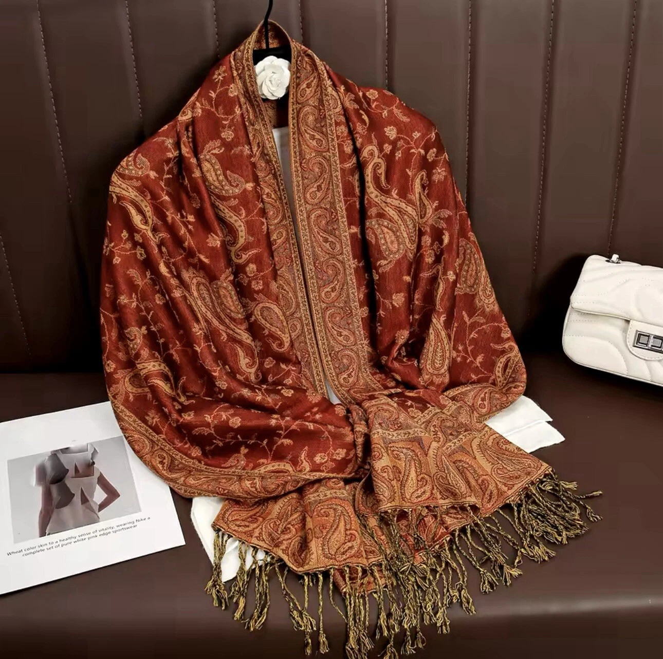 New Thick Luxury Cashmere Pashmina Warm Winter Scarf Female Foulard Shawl UK