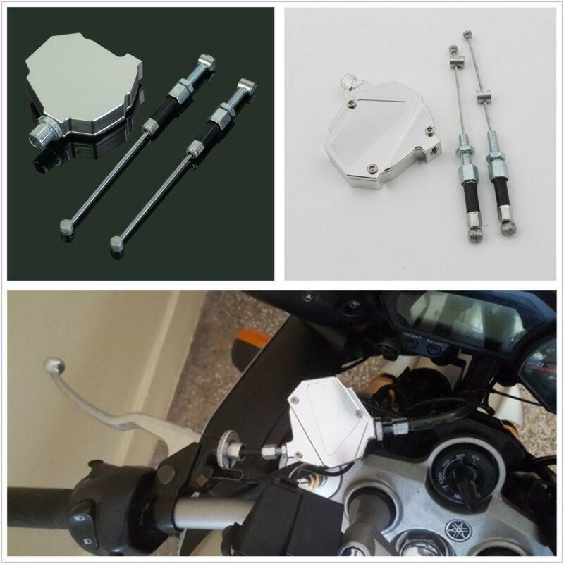 Dirt Bike Silver Aluminum Stunt Clutch Lever with Easy Pull Cable System
