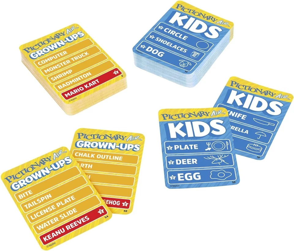Mattel - Zeichenspiel - Pictionary Air KLEIN gegen GROSS Teamspiel ab 6 Jahren - Bild 4 von 4