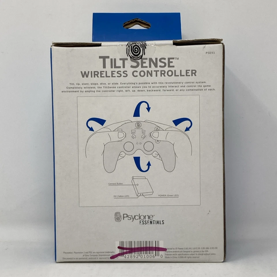 Psyclone Essentials Tilt Sense Wireless PS2 Controller Sealed (G1) - Image 2 of 4