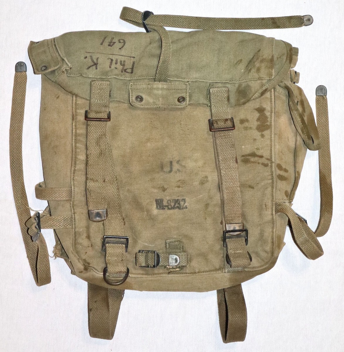 ORIGINAL WWII 1945 DATED OD WEB M-1945 COMBAT FIELD PACK | eBay