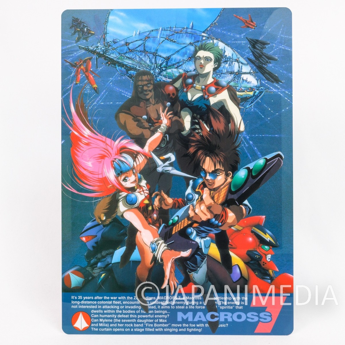 Macross 7 Basara Mylene Ray Veffidas Picture Plastic Pencil Board