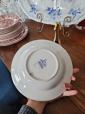 19th Century Petrus Regout & Co ORIENTAL BLUE Transferware 9