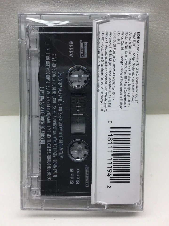 Laserlight Treasury of Piano Classics Vol 3 Cassette Tape New Sealed - Image 2 of 2