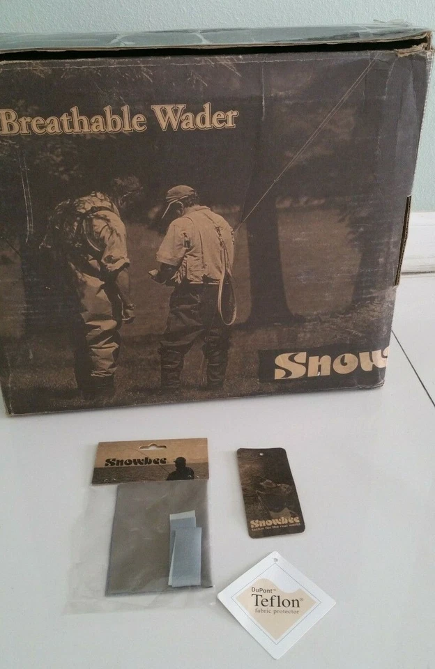 Snowbee Classic Chest Breathable Waders Sz 7 Bootfooted Full Felt Sole Suspender - Image 4 of 4