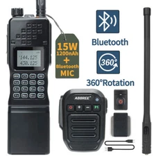 1pcs Baofeng Ar-152 Walkie Talkie Fm Transceiver Ham Radio 15 Watt&bluetooth Mic
