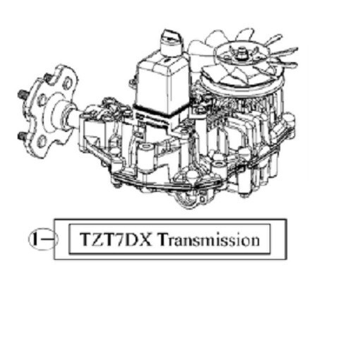 LH Transmission Fits John Deere ZTrak Z525E Z540 Z435