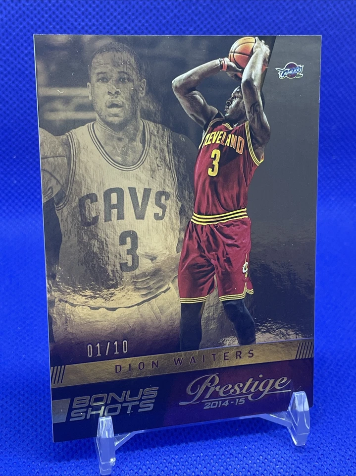 2014-15 Panini Prestige Plus Dion Waiters Parallel Bonus Shots Gold /10 Cavs - Image 3 of 4