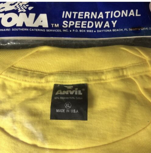 Camiseta RARA De Colección Yunque Puntada Única Daytona International Speedway 1988 Sellada - Imagen 3 de 6