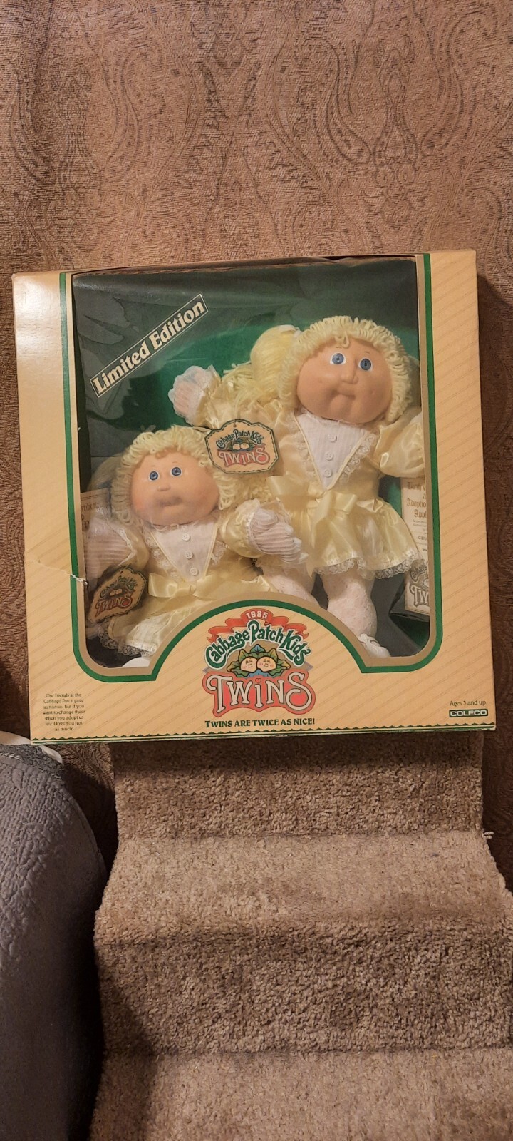 Vintage 1985 RARE Unopened Cabbage Patch Kids Twin Dolls NEW IN BOX.