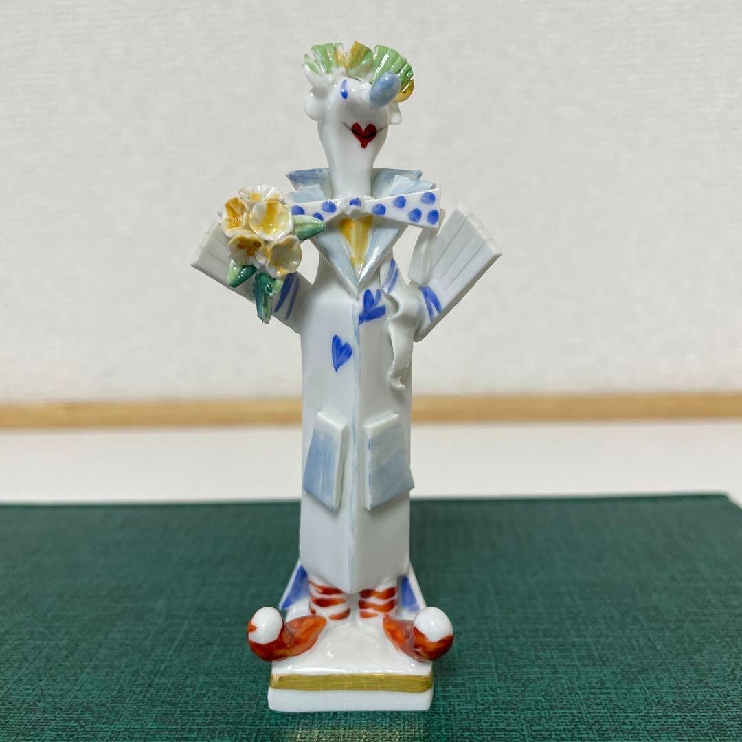 ◇PIERROTS◇PETER STPANG◇Meissen◇Ｃ◇ Meissen Figurine “Pierrots” – Peter Strang H/9.7cm Handcraft F/S