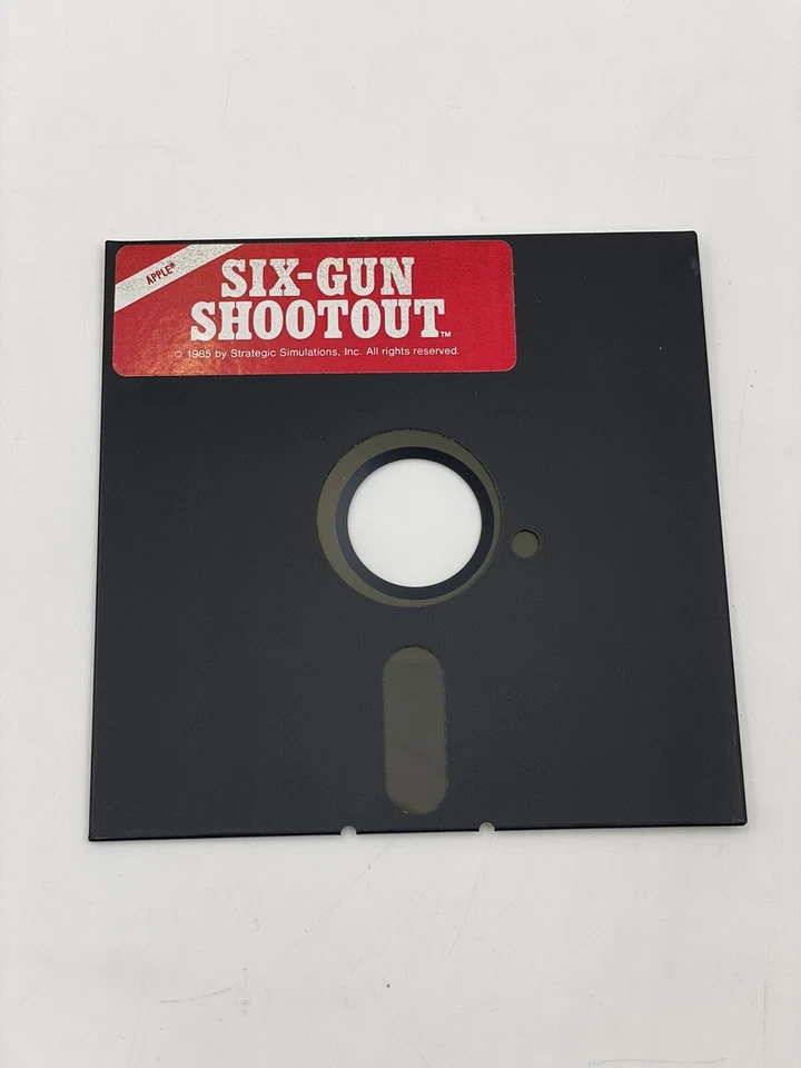 Six Gun Shootout (Apple II, 1985) Vintage Strategic Simulations Computing Game - Image 3 of 4