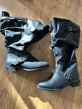 womens tall black boots size 7