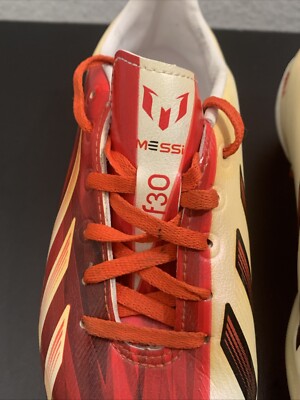 Adidas Messi F30 TRX FG Soccer Cleats White Red Black [G65393 Size