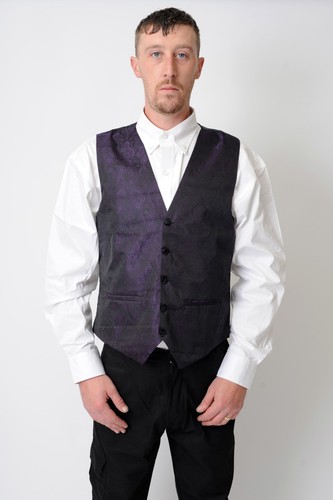 Pattern Swirl Men's Formal Wedding Waiters Waist Coat waistcoat Jamawar 15 color - Picture 33 of 94