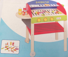 HearthSong Kids Play Pretend Wooden Barbecue Grill Factory Sealed--FREE SHIP