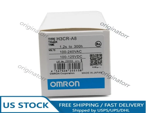 NEW IN BOX OMRON Timer H3CR-A8 H3CRA8 100-240VAC / 100-125VDC  US Free TAX