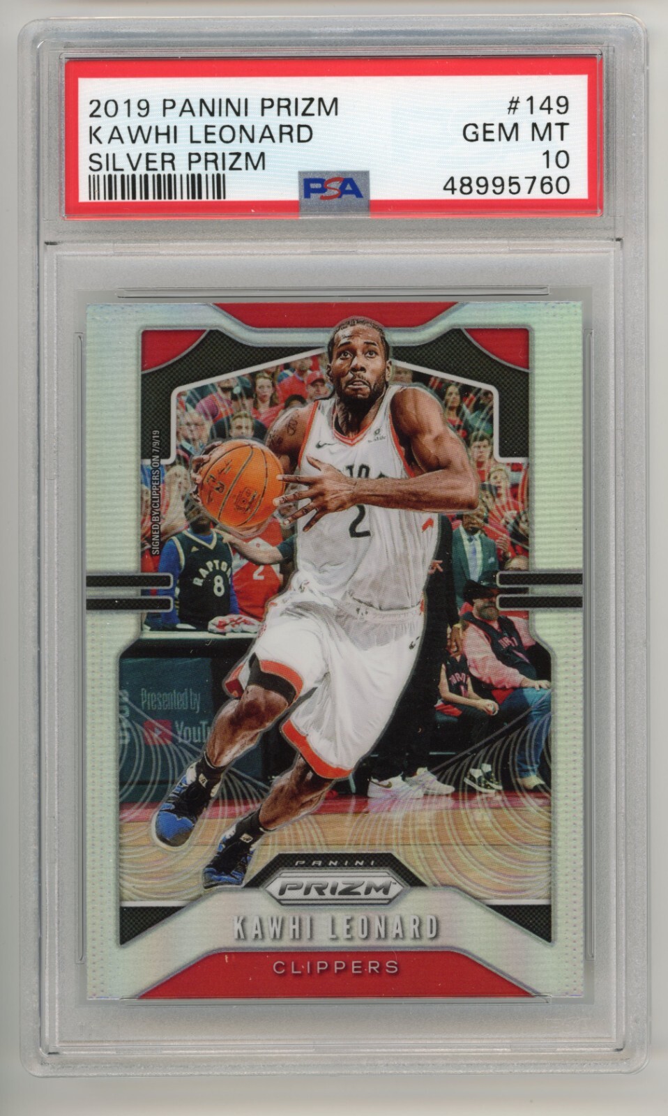 PSA 10 2019-20 Panini Prizm #149 Kawhi Leonard Prizm Silver