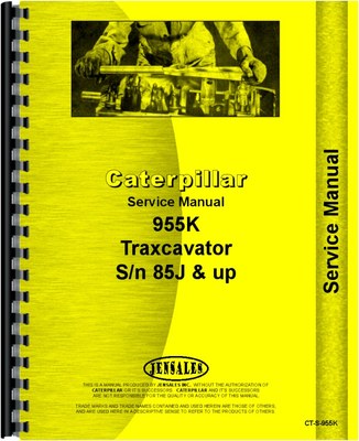 Caterpillar 955K Traxcavator Service Manual (SN# 85J) CT-S-955K