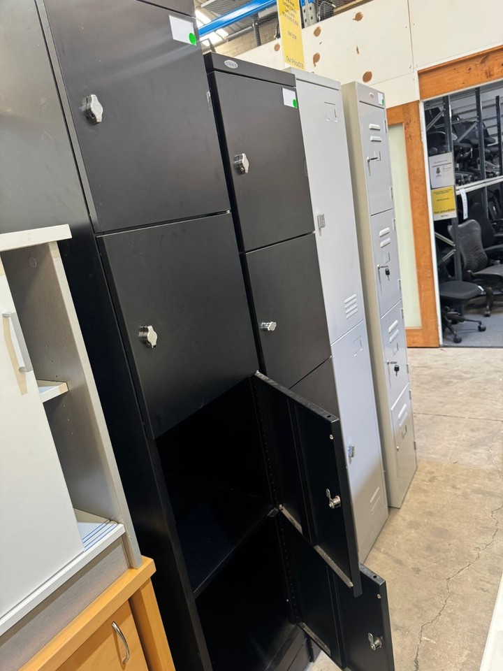 Locker 4 Doors Lock Latch 40W x 50D x 190H Office Furniture Brisbane