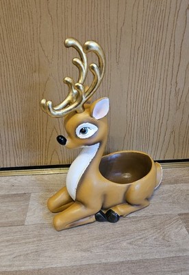 Weihnachten Rentier Übertopf Xmas Pflanztopf Weihnachtsdeko Ornament 