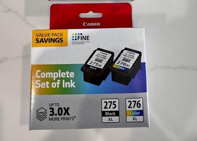 Canon PG-275XL & CL-276XL Genuine/Original Black Tri-Color Inkjet Cartridges NEW