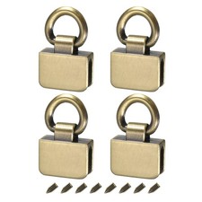 Metal Bag Connector D Ring, 4 Sets Rectangle Bridge Hanger Buckle Bronze