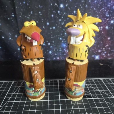 1999 Willie Wonka Angry Beavers Norbert & Dagget Nickelodean Giggle Wiggle WORKS