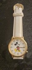 DISNEY MICKEY MOUSE VINTAGE LEATHER STRAP WATCH