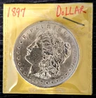 1897 MORGAN SILVER DOLLAR $1 UNITED STATES COIN