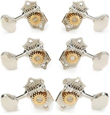 Grover V97-18NA Sta-Tite 97-18 Series Vertical Tuning Machines Set - Nickel