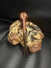 Vintage Lion in Shield Natural Imported Briar Billiard Estate Smoking Pipe — photo 6