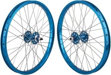 SE BIKES Wheel Pair 20 x 1.75 406 x 24 Blue 36 1S FW Seal 3/8 Blue 110mm...